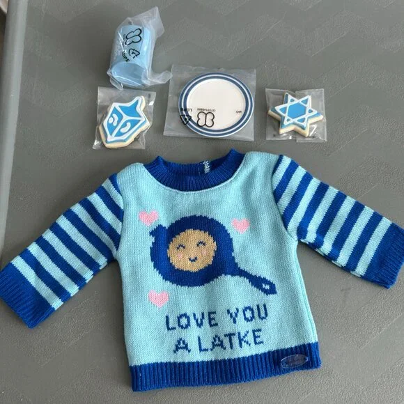 American Girl Doll In the Hanukkah Spirit Sweater - Picture 3 of 4